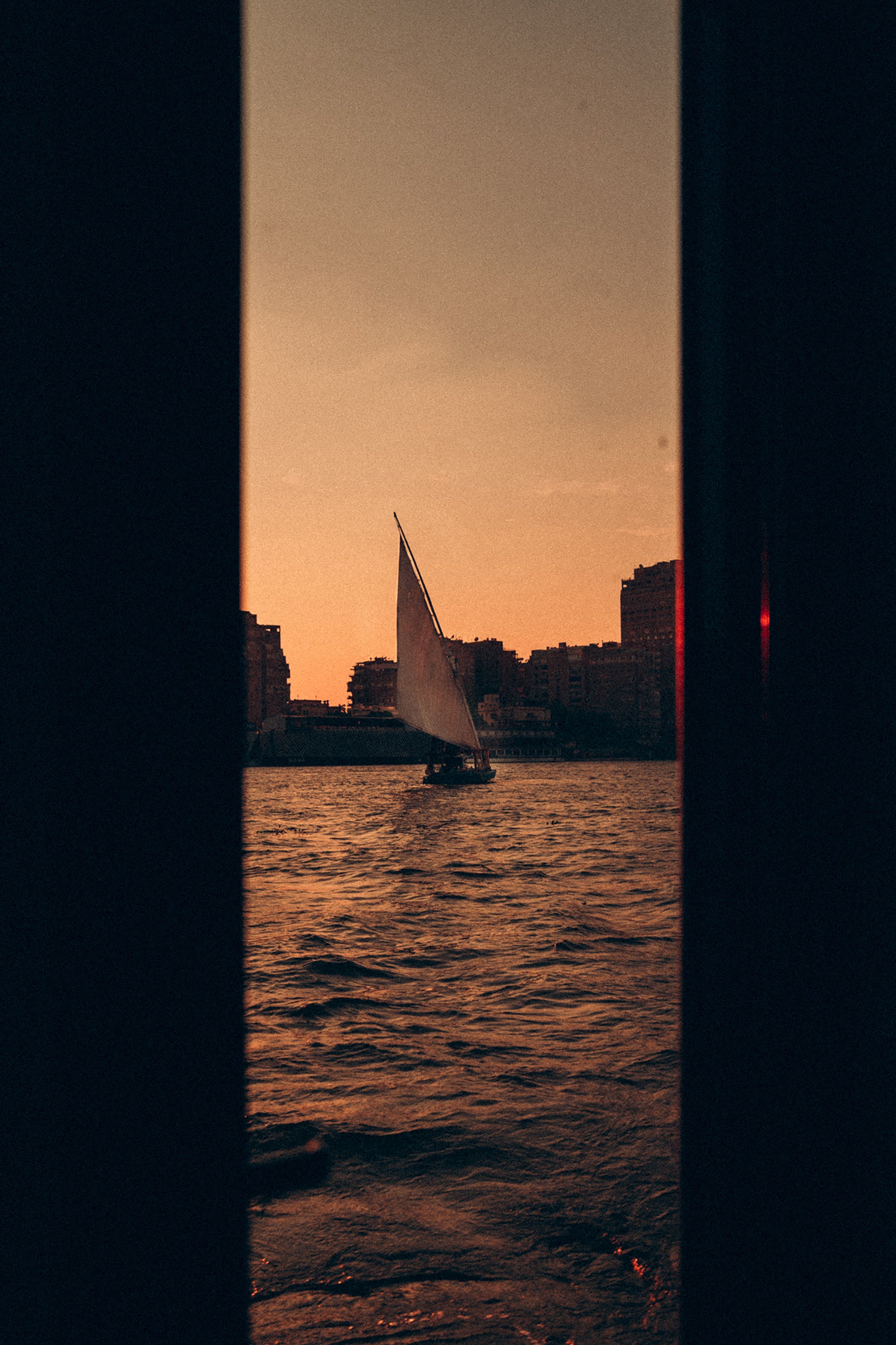 Peeking At A Sailboat
