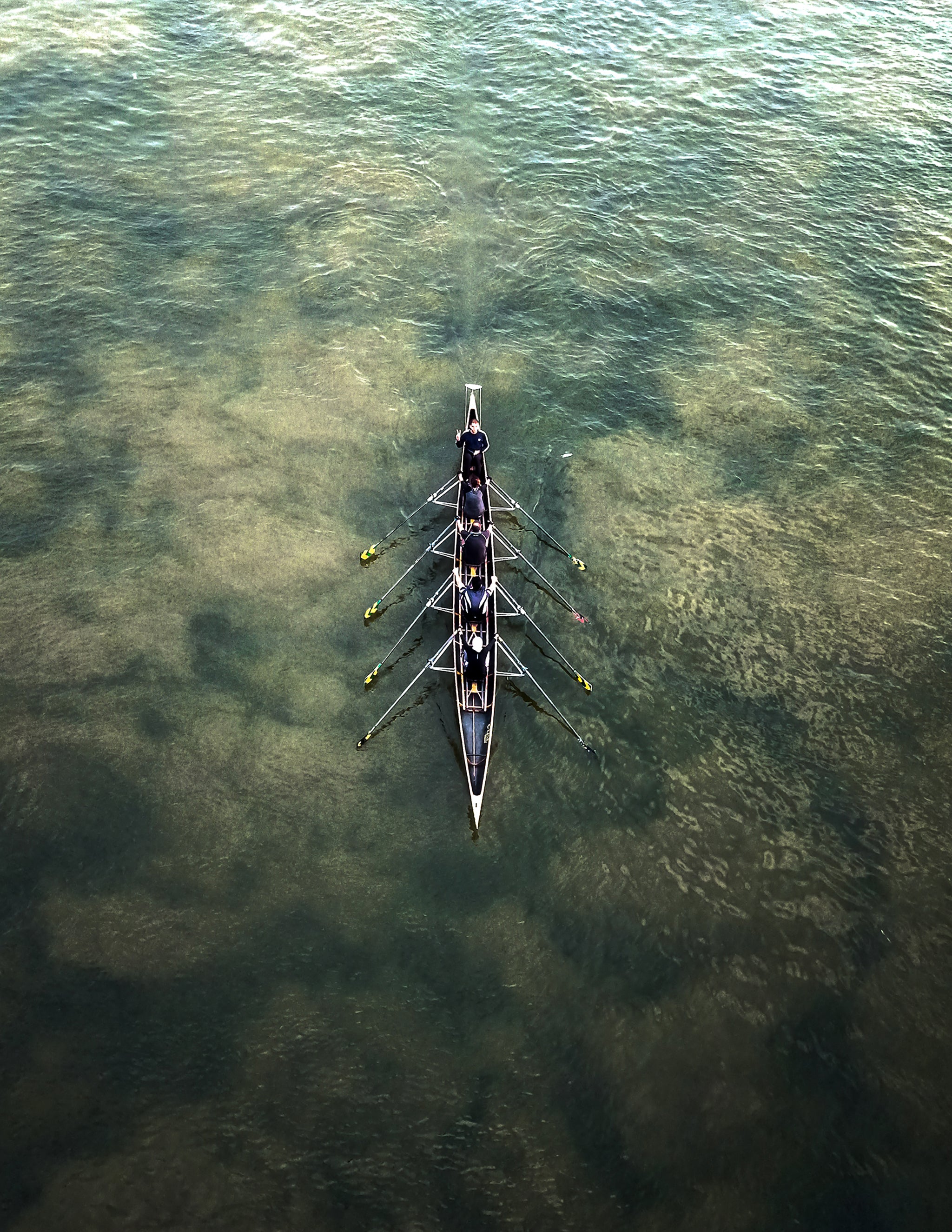 Rowing On Cloudy Waters