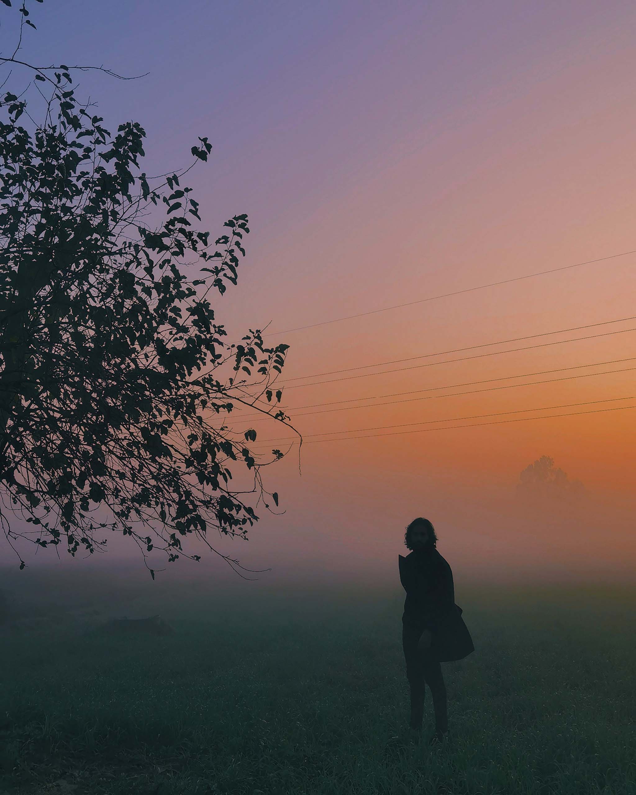 Silhouette At Sunset