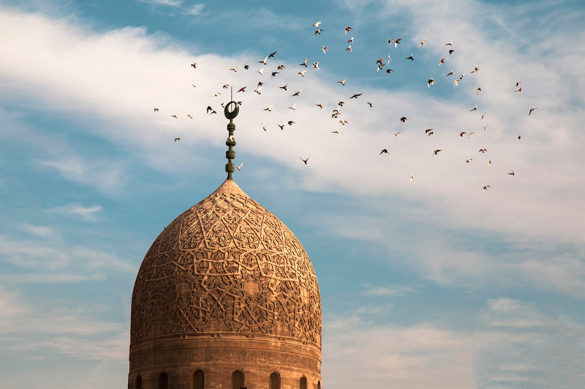 Birds Above A Minaret