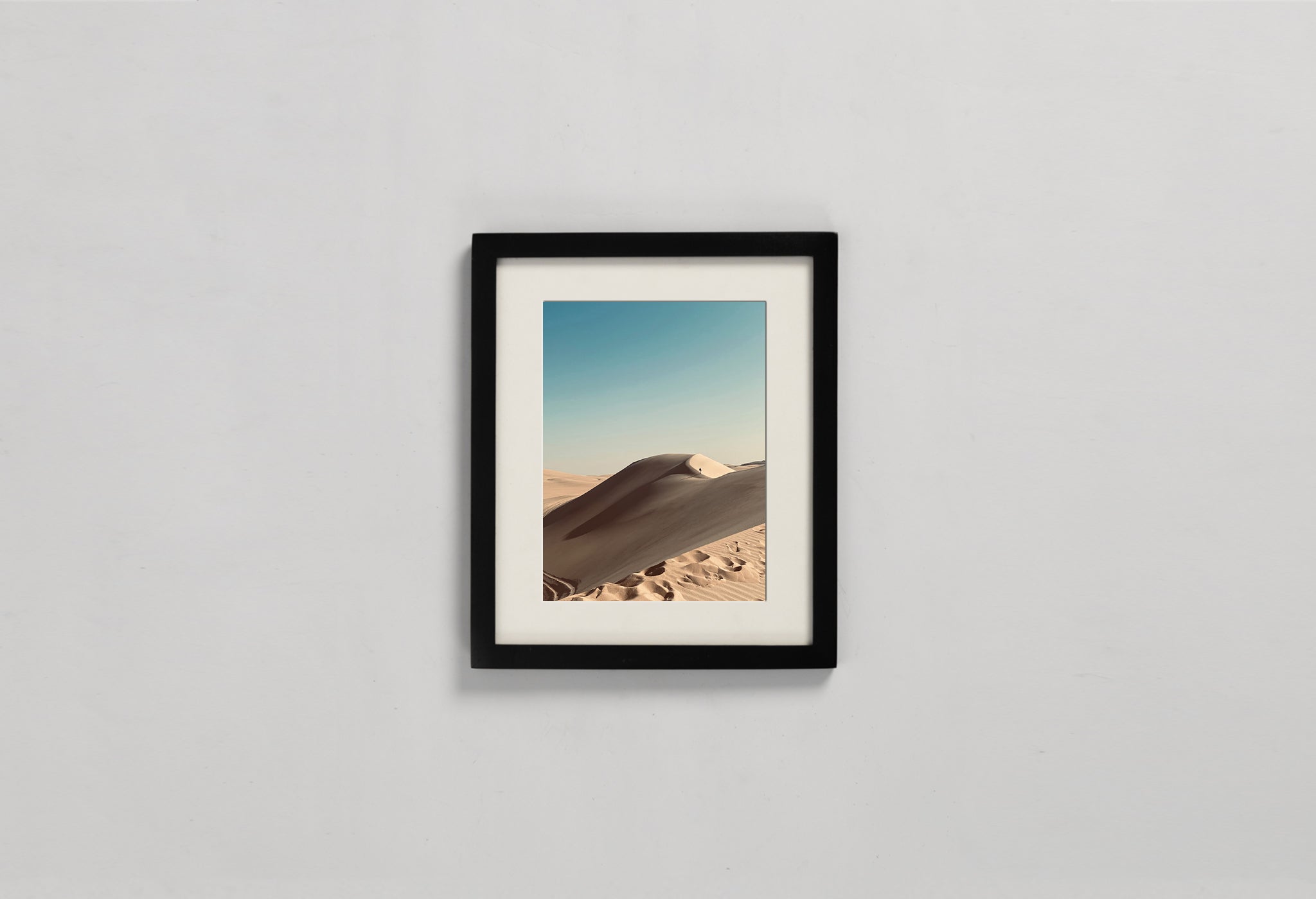 An elevated view of sand dunes