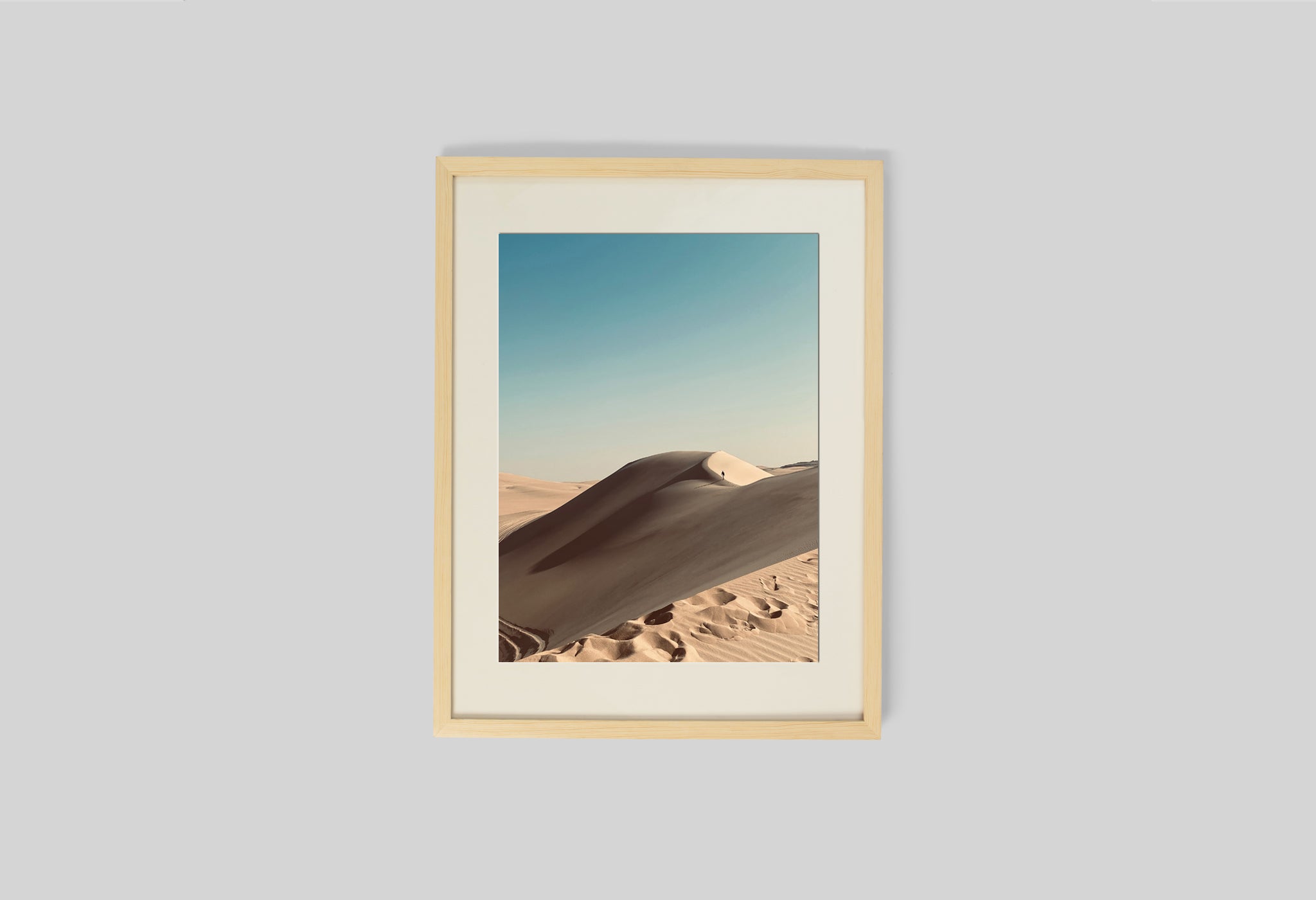 An elevated view of sand dunes