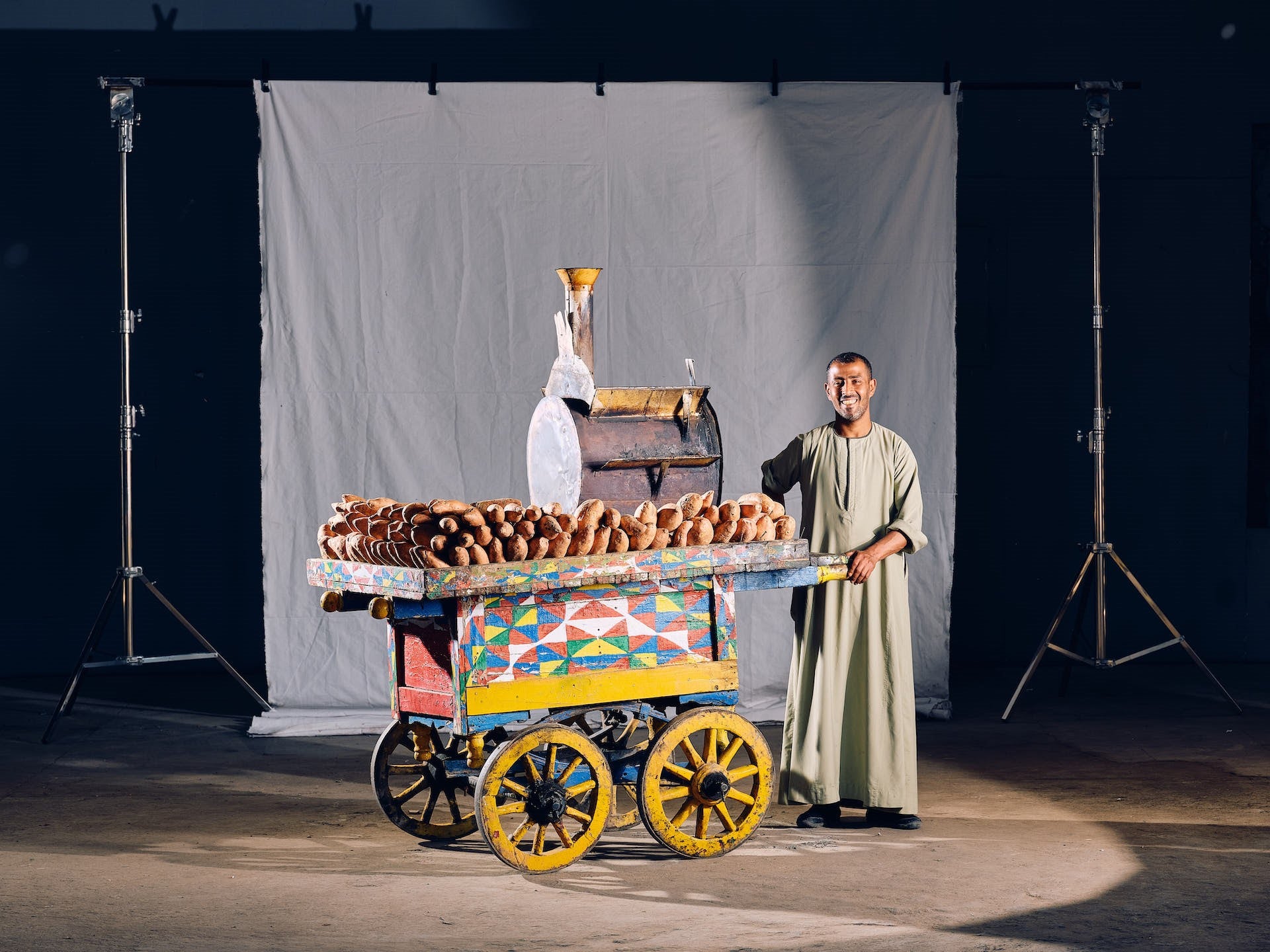 Ahmed's Sweet Potato Cart